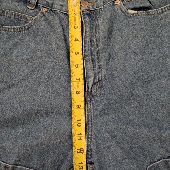 Vintage 80s 90s Blue Jean Shorts Women's Size 10 Waist Size 29 Mom Jean Denim - Picture 4 of 5